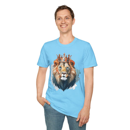Lion Shirt Unisex Animal Tee Gildan Softstyle 64000 100 Percent Ring Spun Cotton