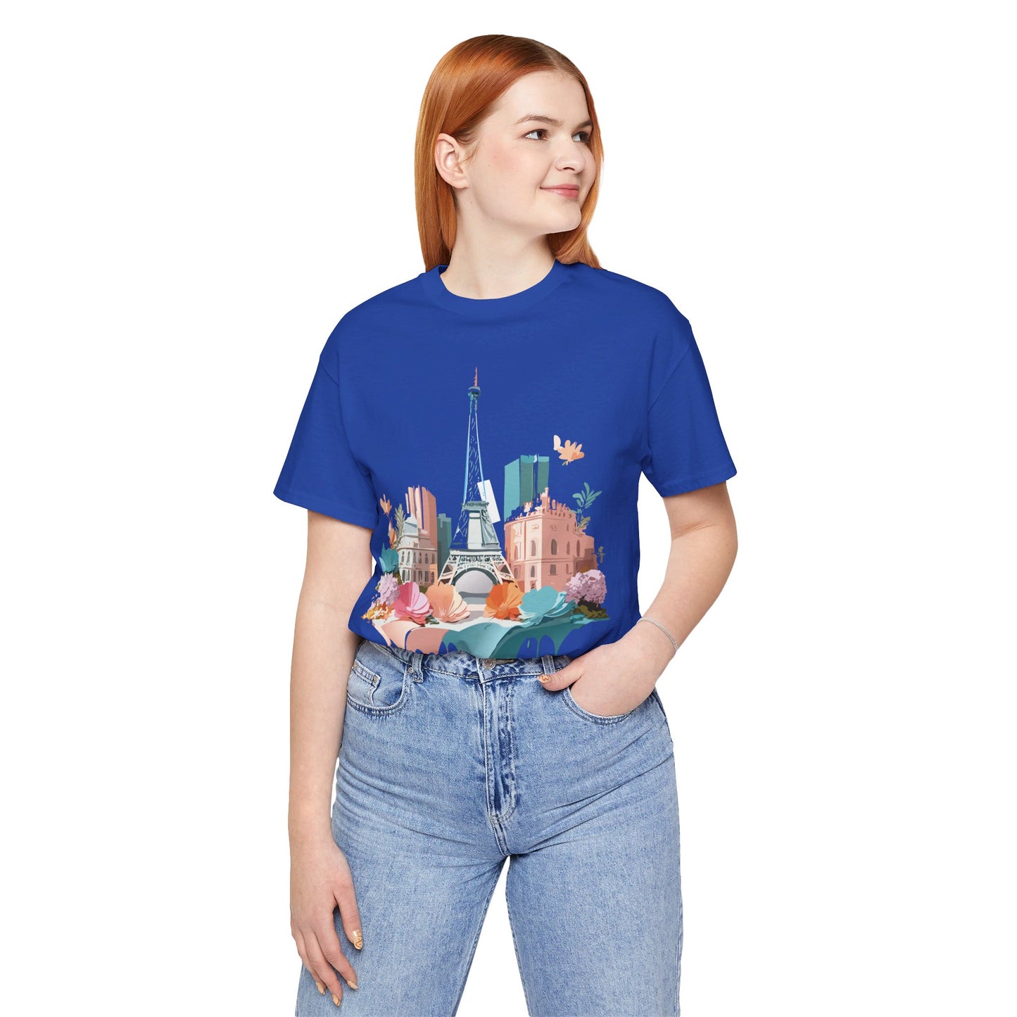 Natural Cotton Tee Shirt - Beautiful Places Collection - Paris