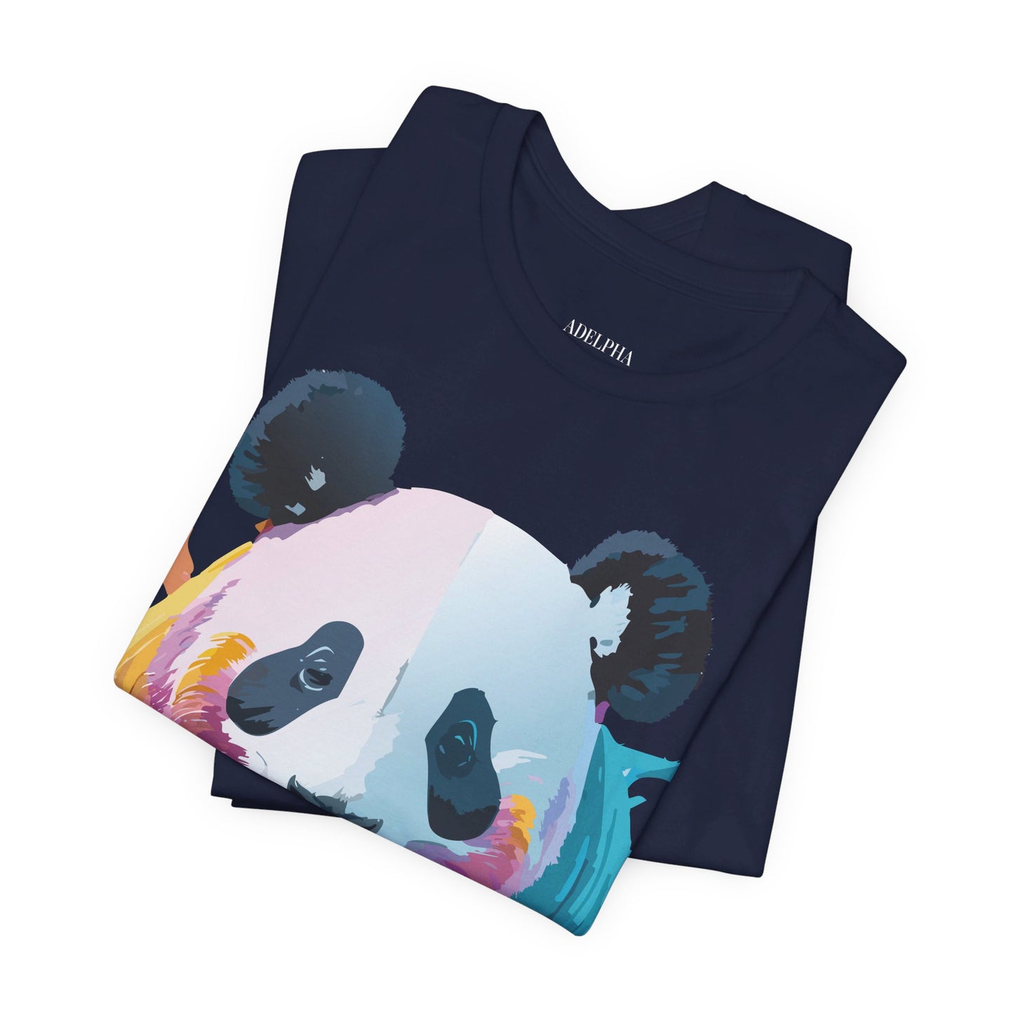 T-Shirt aus natürlicher Baumwolle mit Panda