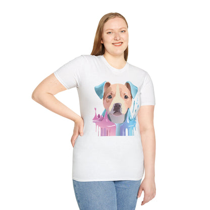 Dog Shirt Unisex Animal Tee Softstyle Gildan 64000 Cotton Tee