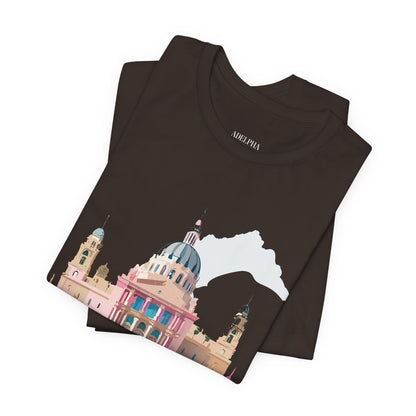 Natural Cotton Tee Shirt - Beautiful Places Collection - Madrid Printify