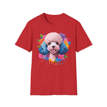 Unisex Dog Shirt Softstyle Tee 100 Percent Cotton Animal Print