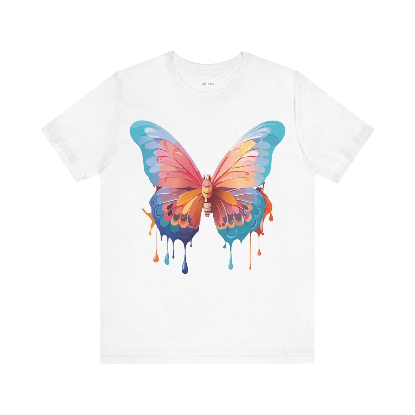 T-Shirt aus natürlicher Baumwolle mit Schmetterling