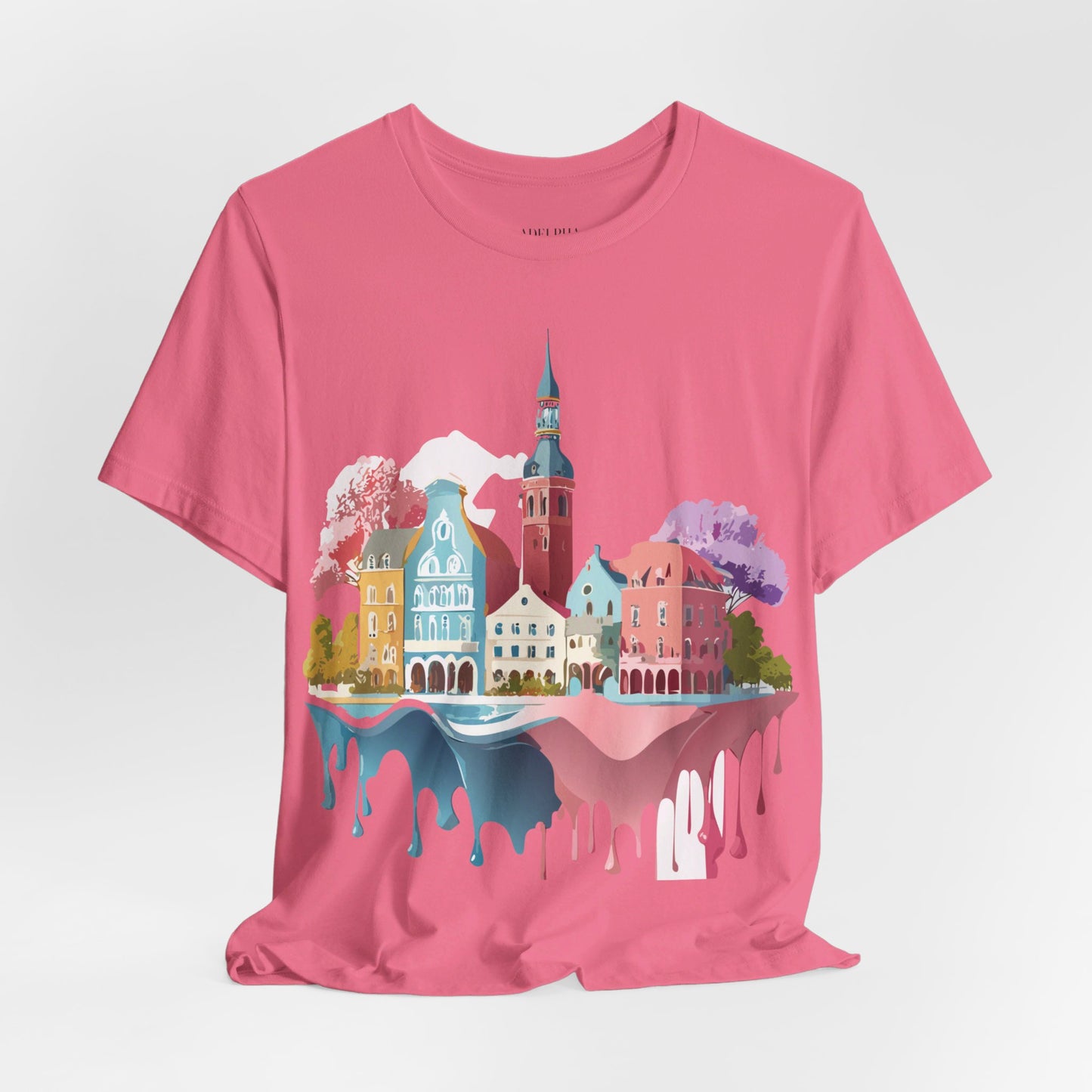 Natural Cotton Tee Shirt - Beautiful Places Collection - Warnemünde and Rostock - Germany