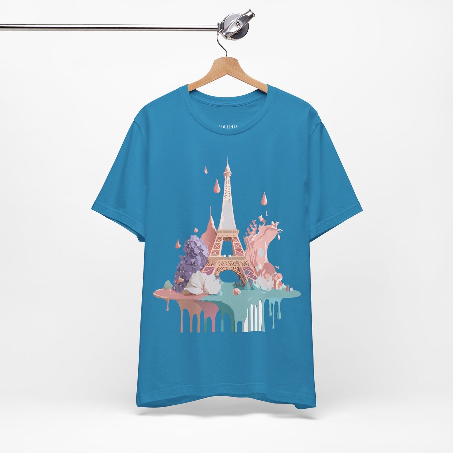 Natural Cotton Tee Shirt - Beautiful Places Collection - Paris