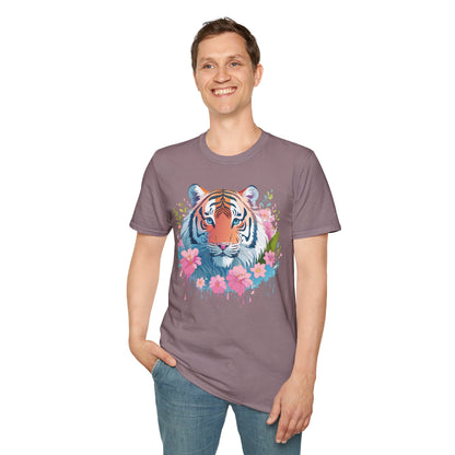 Unisex Tiger Shirt Gildan Softstyle 64000 Cotton Tee Everyday Comfort
