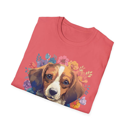 Unisex Dog Shirt Animal Print Tee Gildan Softstyle 64000 Cotton