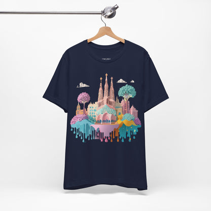 Tourist Shirt, Shirt with Barcelona - ADELPHA