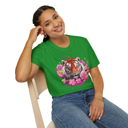 Tiger Shirt Unisex Tee Gildan Softstyle 64000 Ring Spun Cotton