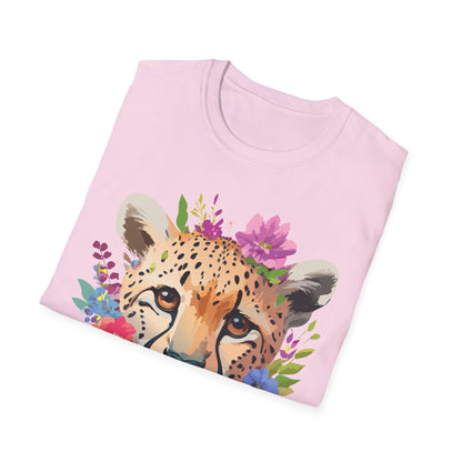 Cheetah Print Unisex Softstyle T Shirt Gildan 64000 Tee For Everyday Comfort