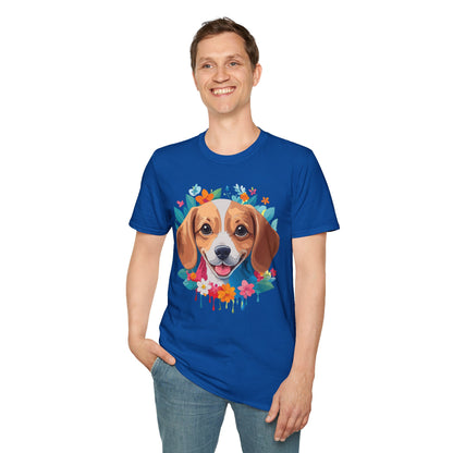 Unisex Dog Shirt Animal Tee Gildan Softstyle 64000 Cotton Tee