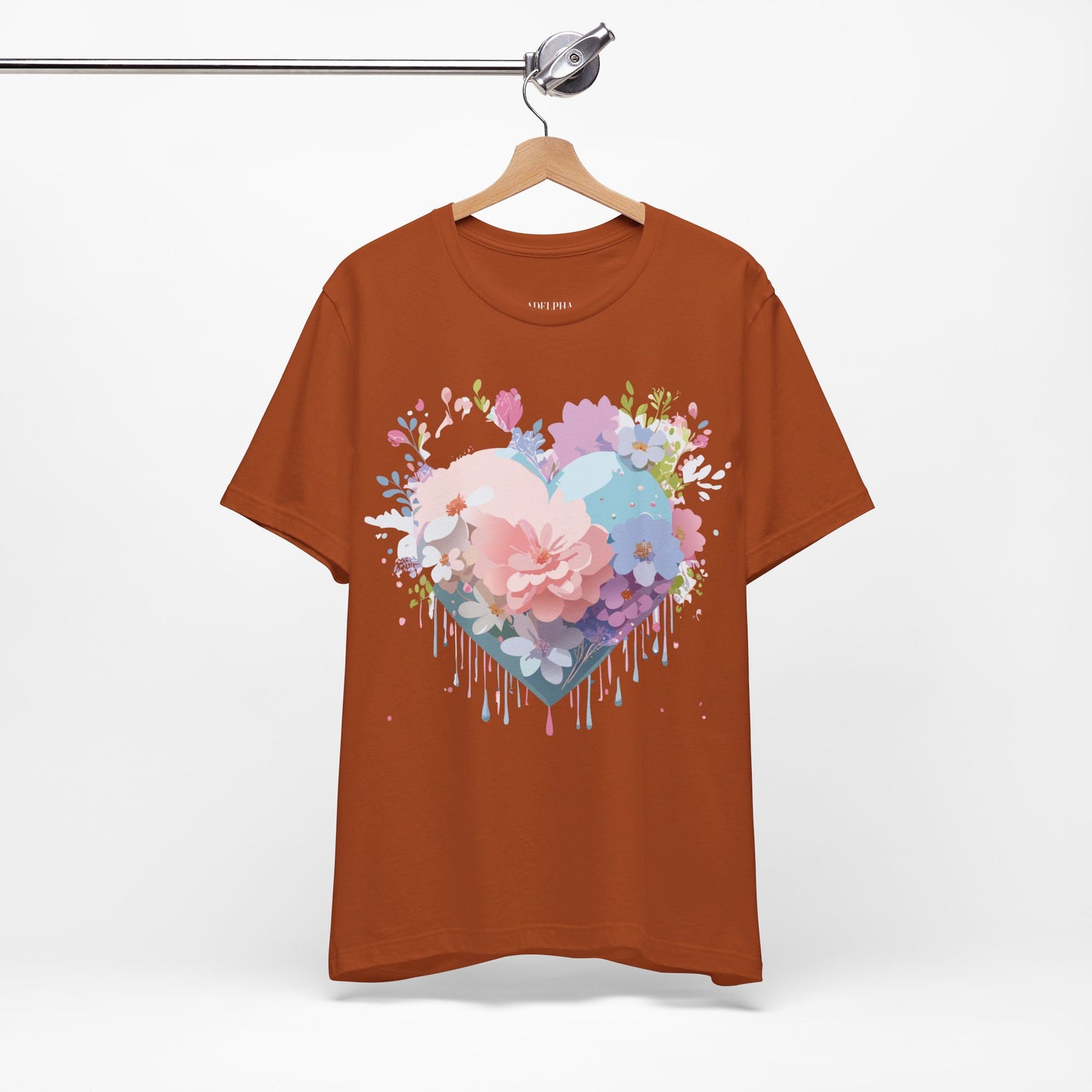 T-Shirt aus natürlicher Baumwolle – Love Story Collection