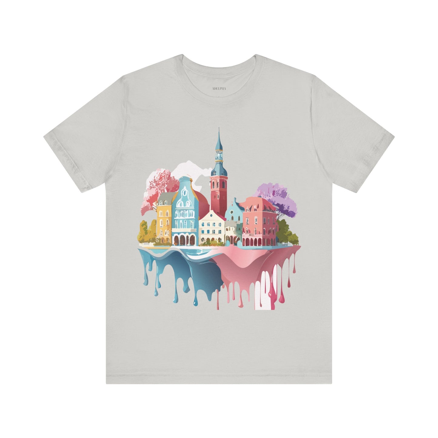 Natural Cotton Tee Shirt - Beautiful Places Collection - Warnemünde and Rostock - Germany