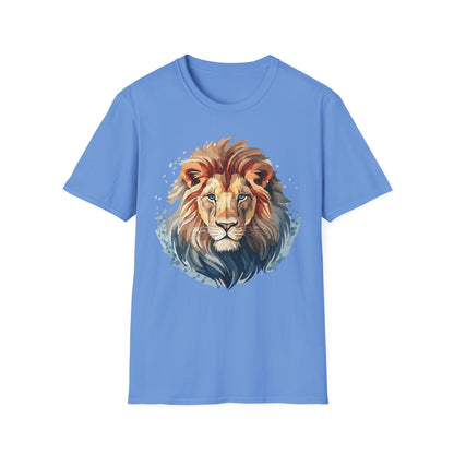 Unisex Lion Shirt Gildan Softstyle 64000 Tee 100 Percent Ring Spun Cotton