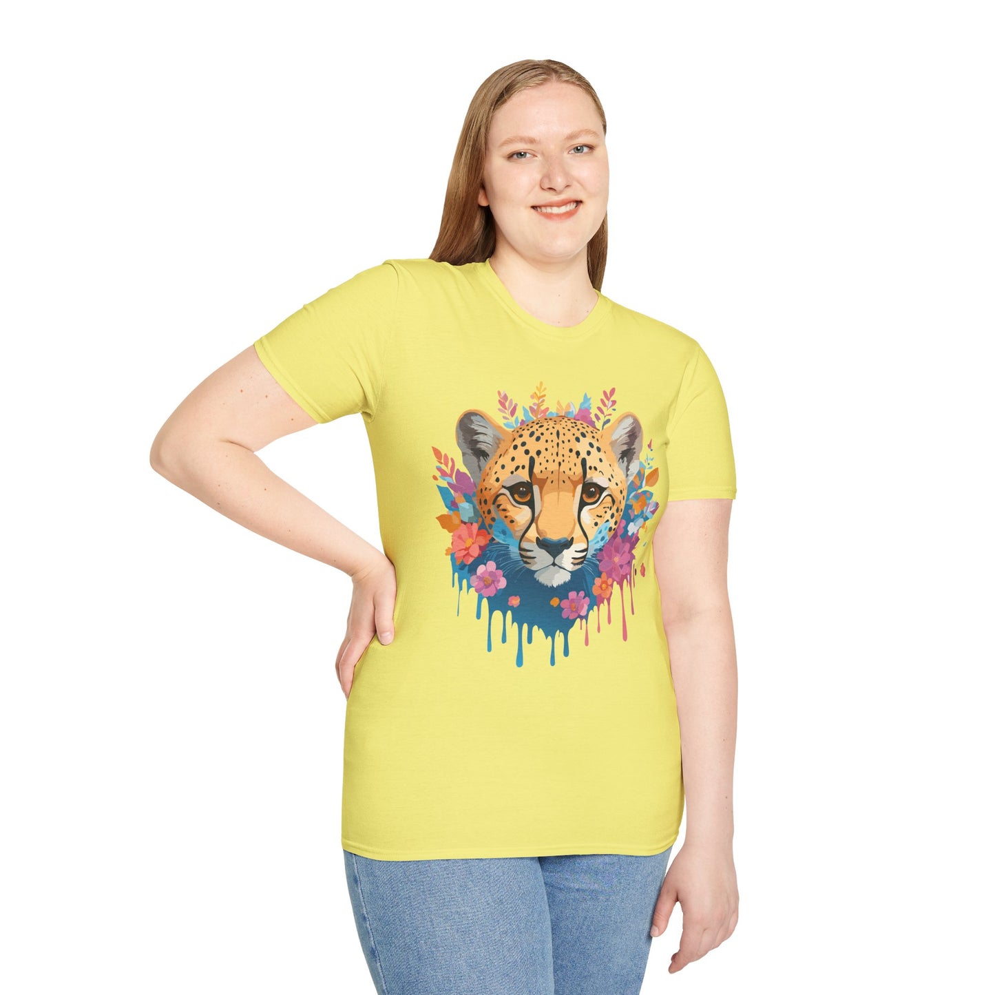 Cheetah Shirt, Shirt with Cheetah, Cheetah Tee, Shirt with Animals