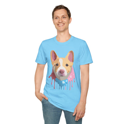 Dog Shirt Unisex Animal Print Tee Cotton T Shirt For Pet Lovers