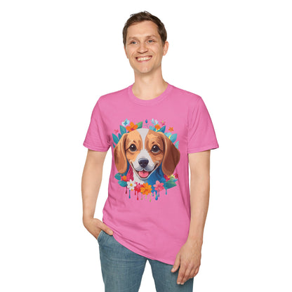 Unisex Dog Shirt Animal Tee Gildan Softstyle 64000 Cotton Tee