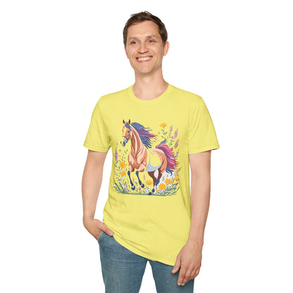 Horse Shirt Unisex Softstyle 64000 Cotton Tee Gildan 100 Percent Ring Spun