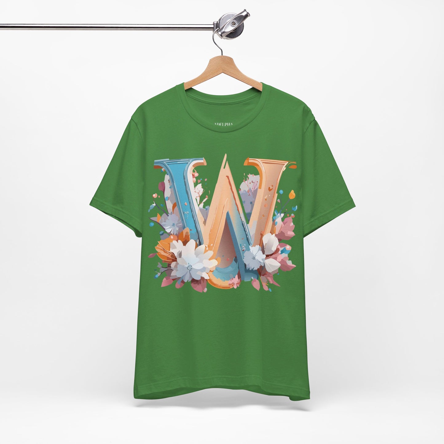 T-Shirt aus natürlicher Baumwolle – Letters Collection – W