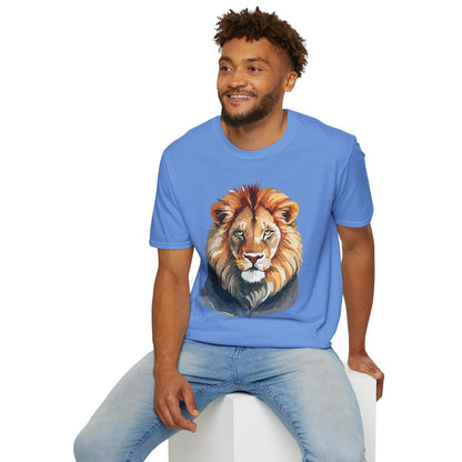 Lion Shirt Unisex Animal Tee Gildan Softstyle 64000 100 Percent Ring Spun Cotton