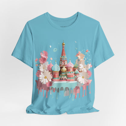 Natural Cotton Tee Shirt - Beautiful Places Collection - Moscow Printify