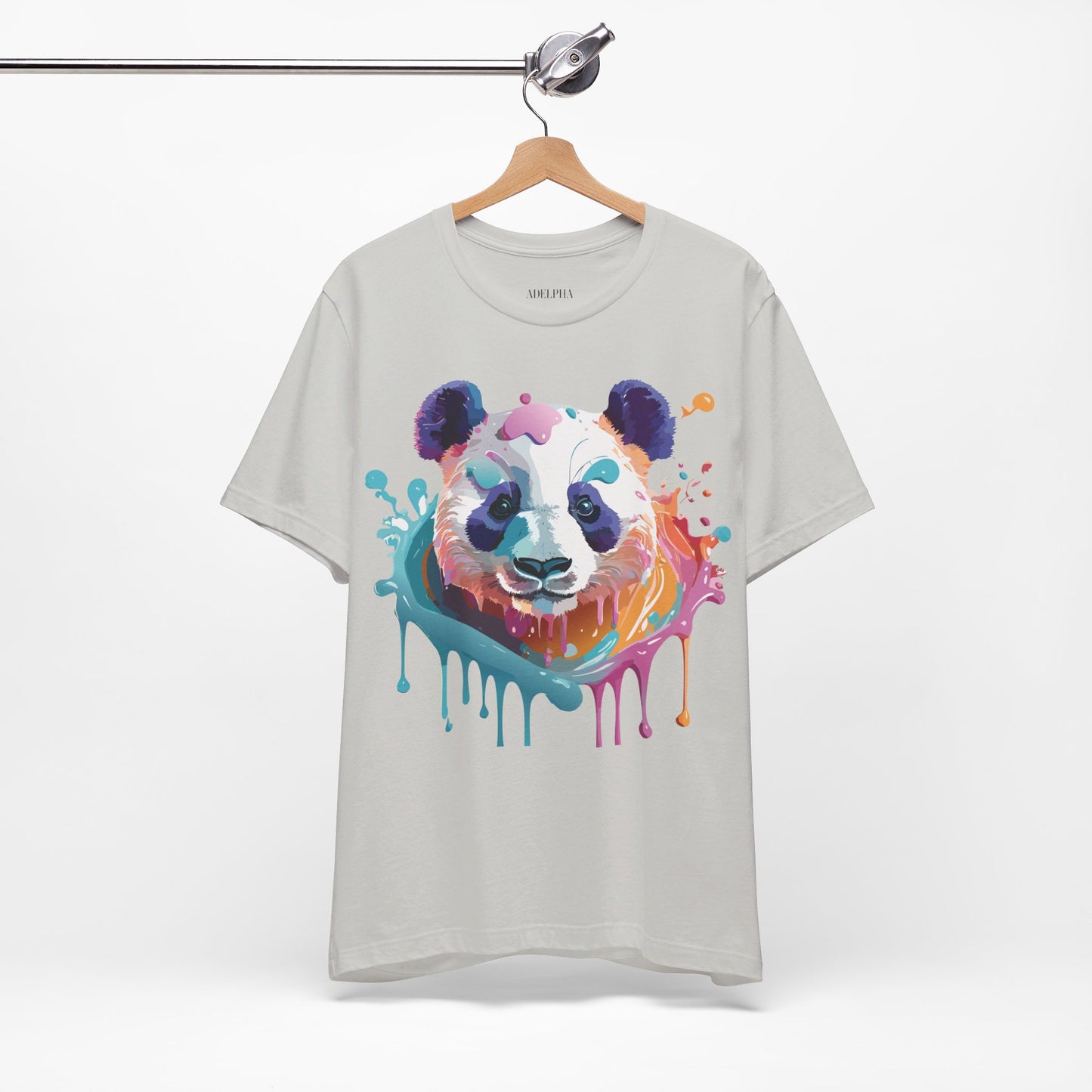 T-shirt en coton naturel avec panda