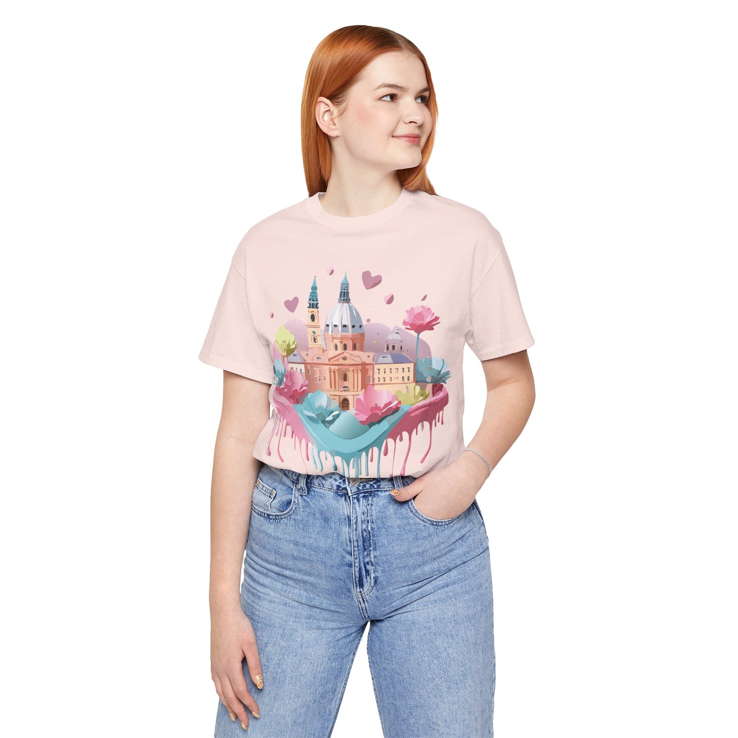 Natural Cotton Tee Shirt - Beautiful Places Collection - Prague