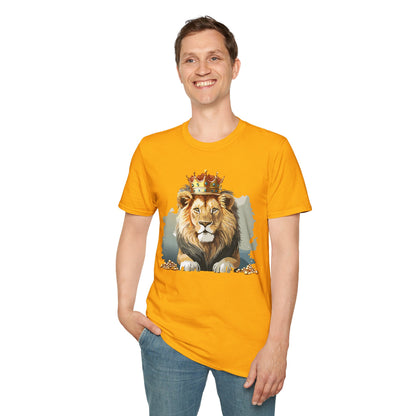 Lion Shirt Unisex Animal Tee Gildan Softstyle 64000 Comfort Fit