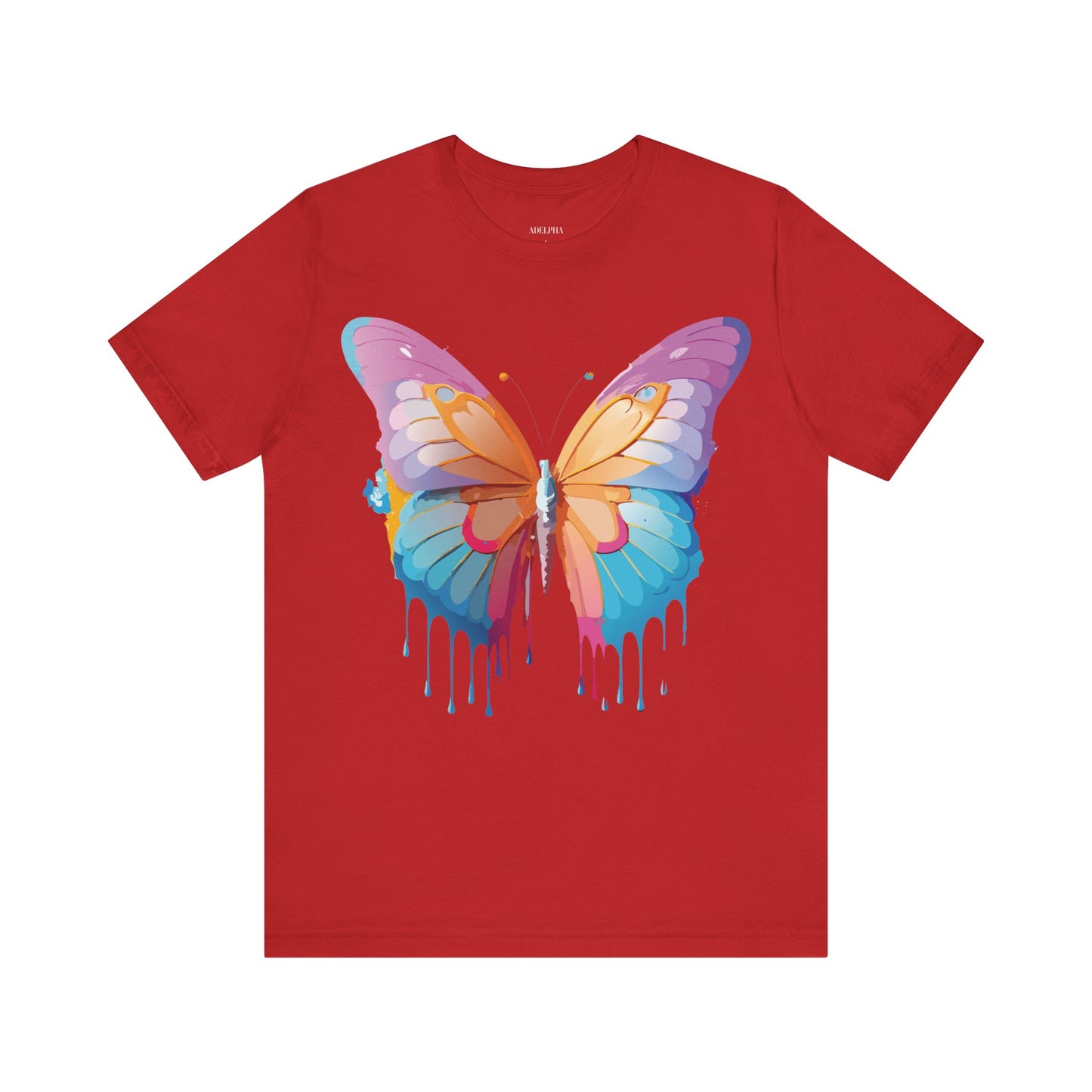 T-shirt en coton naturel avec papillon