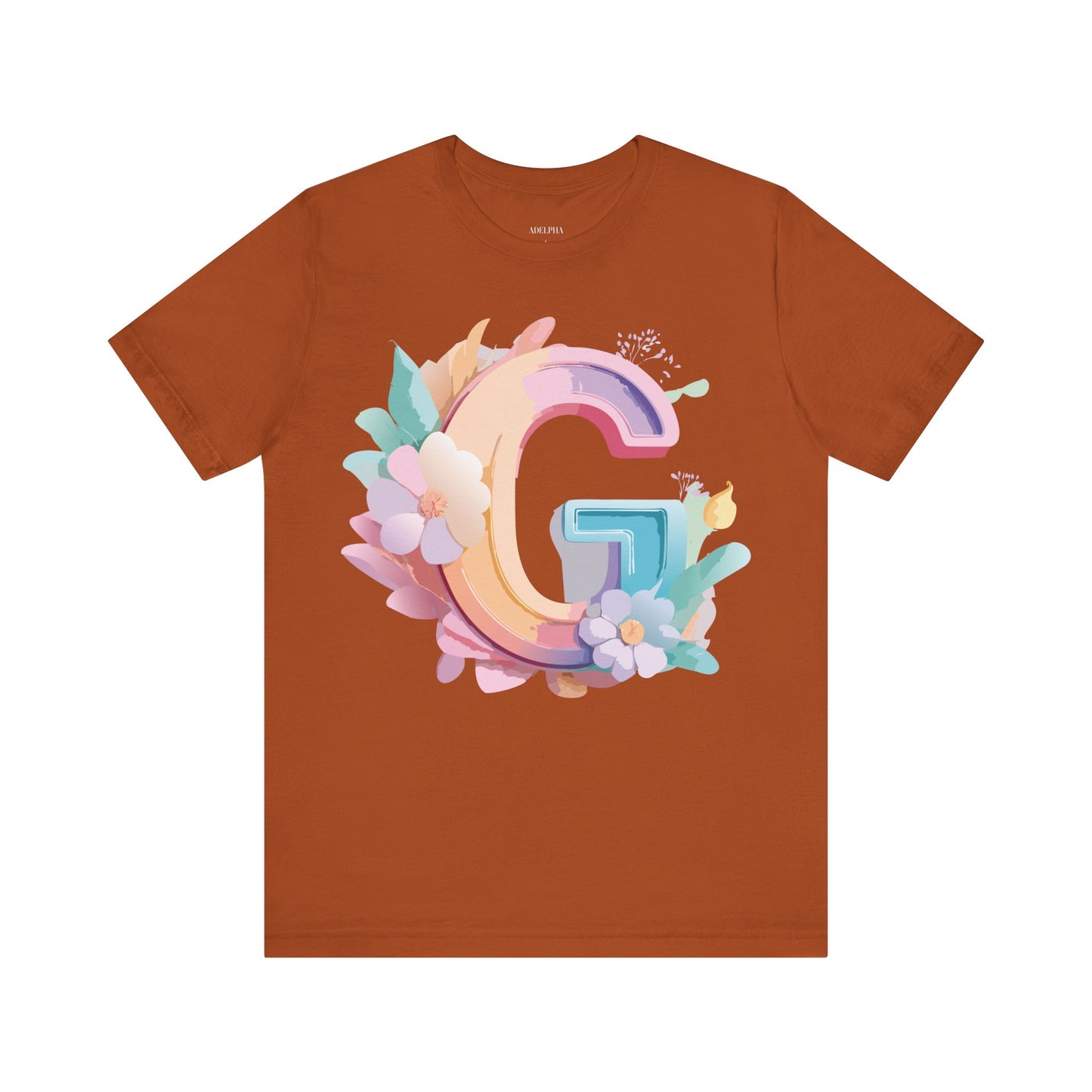 Natural Cotton Tee Shirt - Letters Collection - G