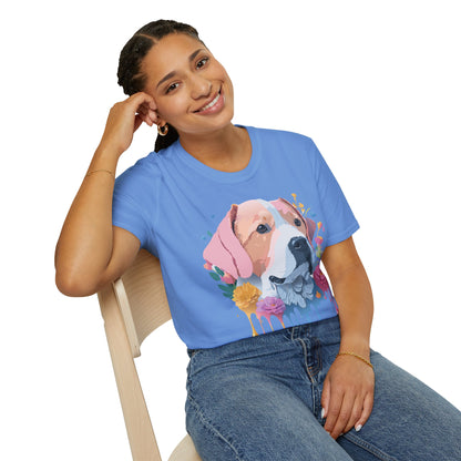 Dog Shirt Unisex Softstyle Cotton Tee 64000 Graphic Animal Print