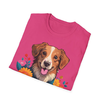 Dog Shirt Unisex Animal Tee Short Sleeve Gildan Softstyle 64000 Cotton Tee
