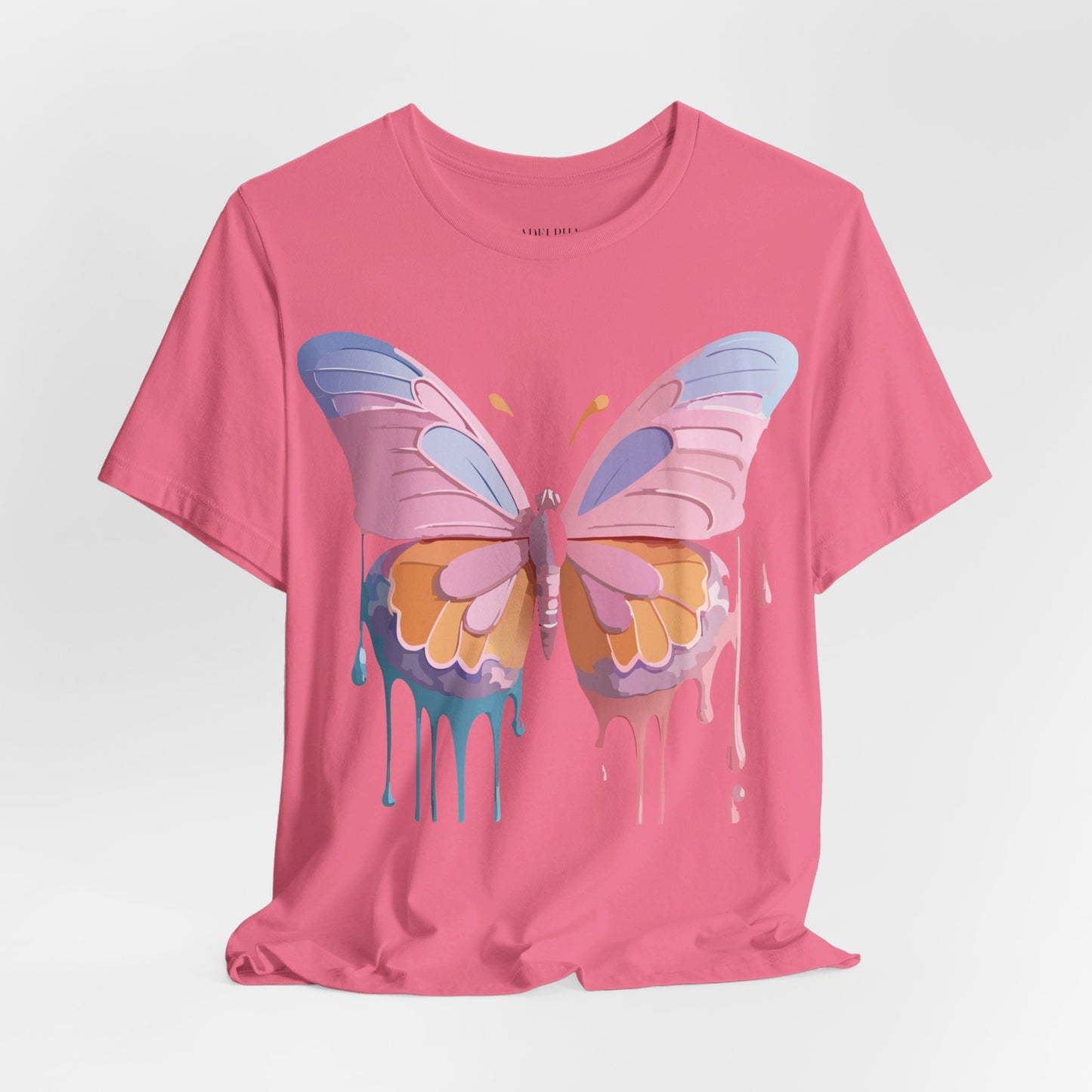 T-shirt en coton naturel avec papillon