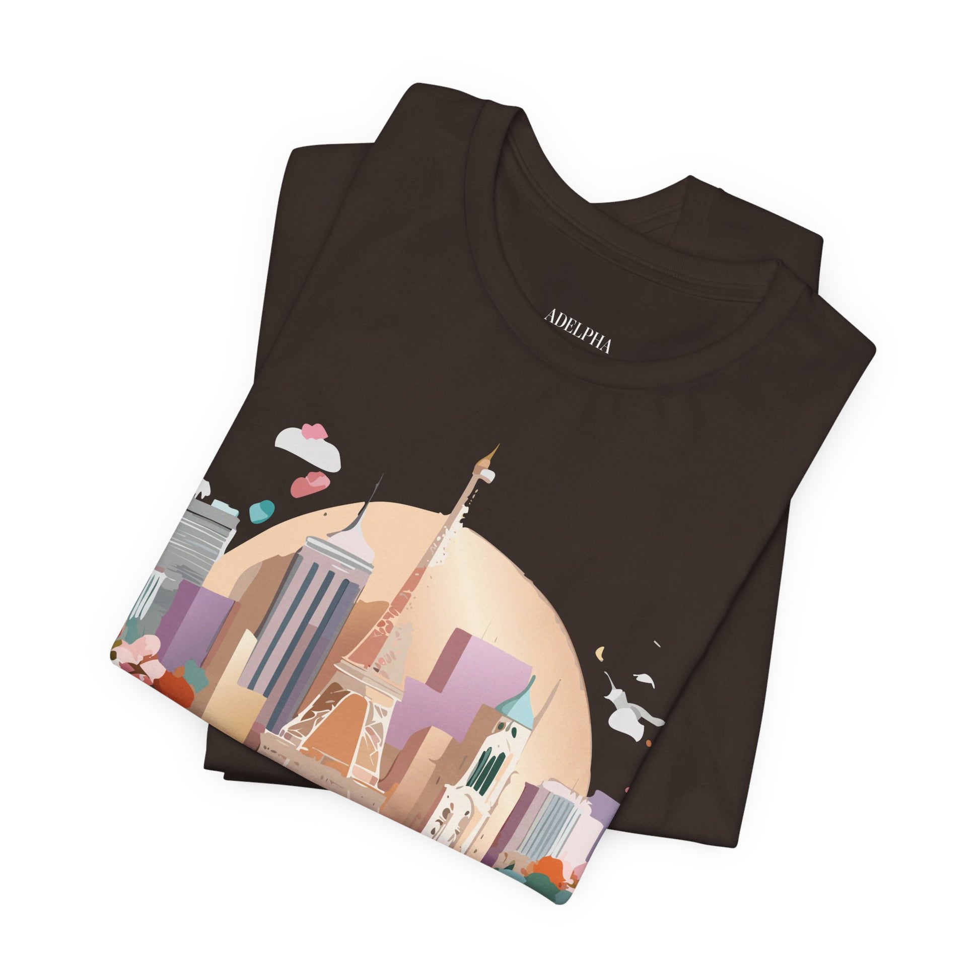 Natural Cotton Tee Shirt - Beautiful Places Collection - Paris Printify