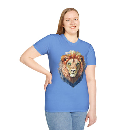 Lion Shirt Unisex Animal Tee Gildan Softstyle 64000 Cotton Comfort