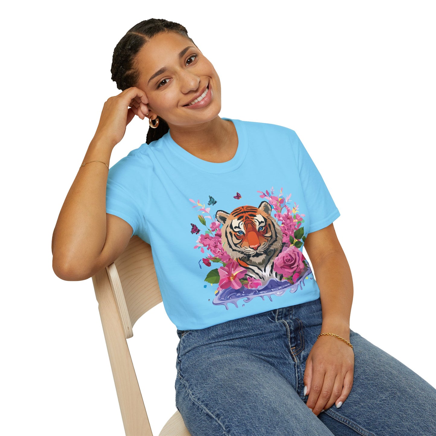 Tiger Shirt, Shirt with Tiger, Animal Tee, Shirt with Animals