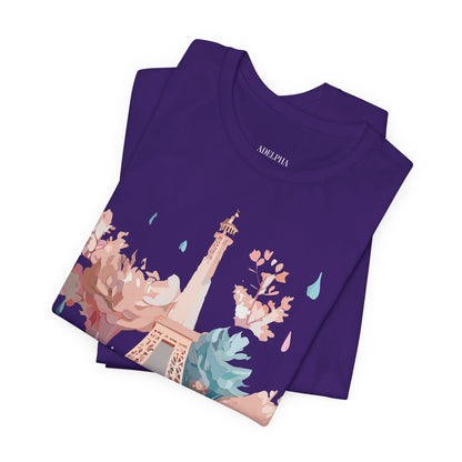 Natural Cotton Tee Shirt - Beautiful Places Collection - Paris Printify
