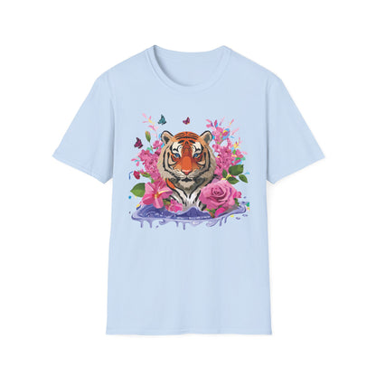 Tiger Shirt Unisex Gildan Softstyle Cotton Tee 100 Percent Ring Spun Comfort
