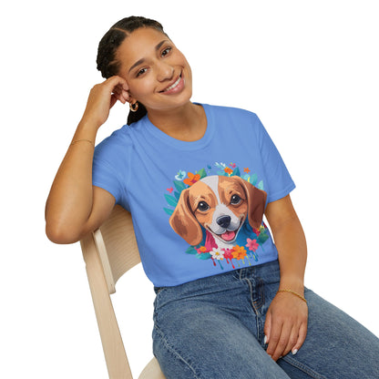 Unisex Dog Shirt Animal Tee Gildan Softstyle 64000 Cotton Tee