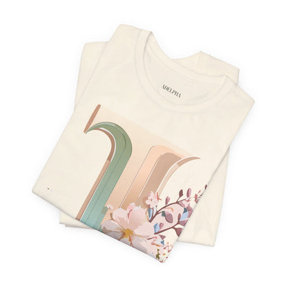 Natural Cotton Tee Shirt - Letters Collection - J Printify