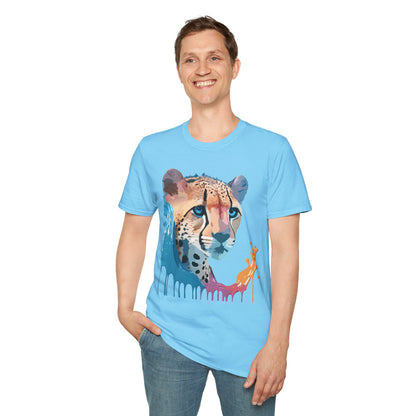 Cheetah Shirt Unisex Tee Softstyle Gildan 64000 100 Percent Ring Spun Cotton