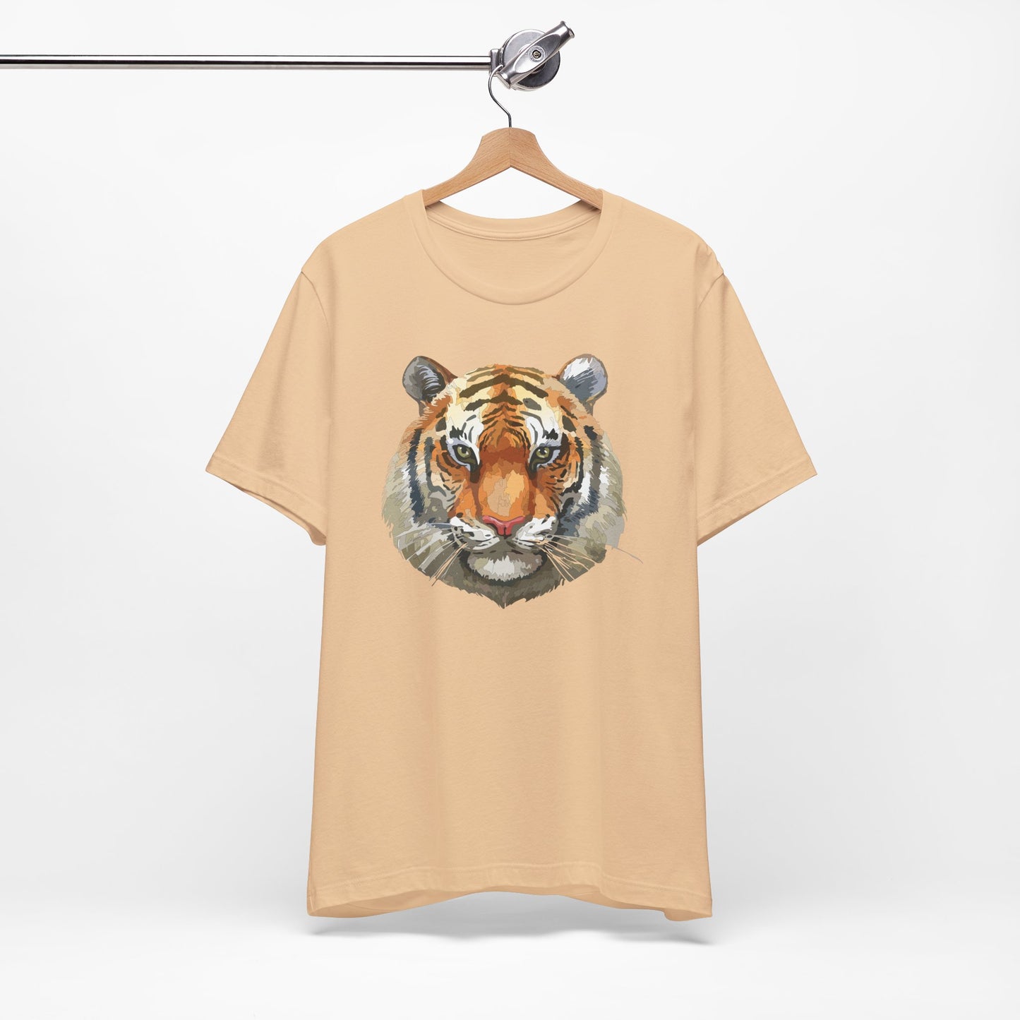 Wild Tiger Face Graphic T-Shirt Unisex Cotton Animal Design Wildlife Tee 1