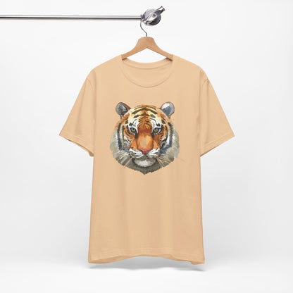 Wild Tiger Face Graphic T-Shirt Unisex Cotton Animal Design Wildlife Tee 1