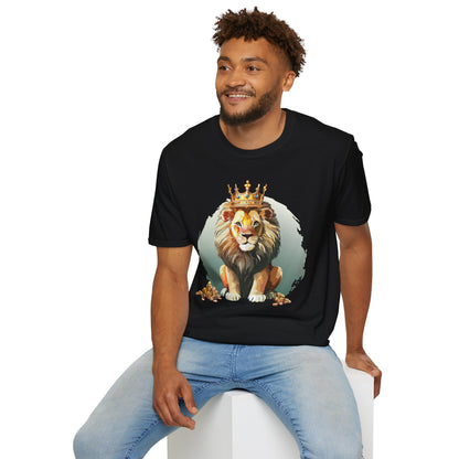 Unisex Lion Shirt Animal Tee Softstyle Gildan 64000 100 Percent Cotton Tee