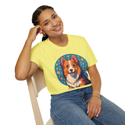 Unisex Dog Shirt Animal Print Tee Gildan Softstyle 64000 Tee