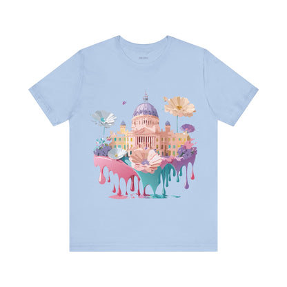 Natural Cotton Tee Shirt - Beautiful Places Collection - Madrid Printify