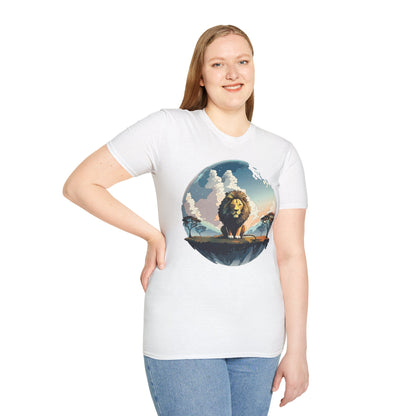 Lion Shirt Unisex Animal Tee Gildan Softstyle 64000 One Hundred Percent Cotton