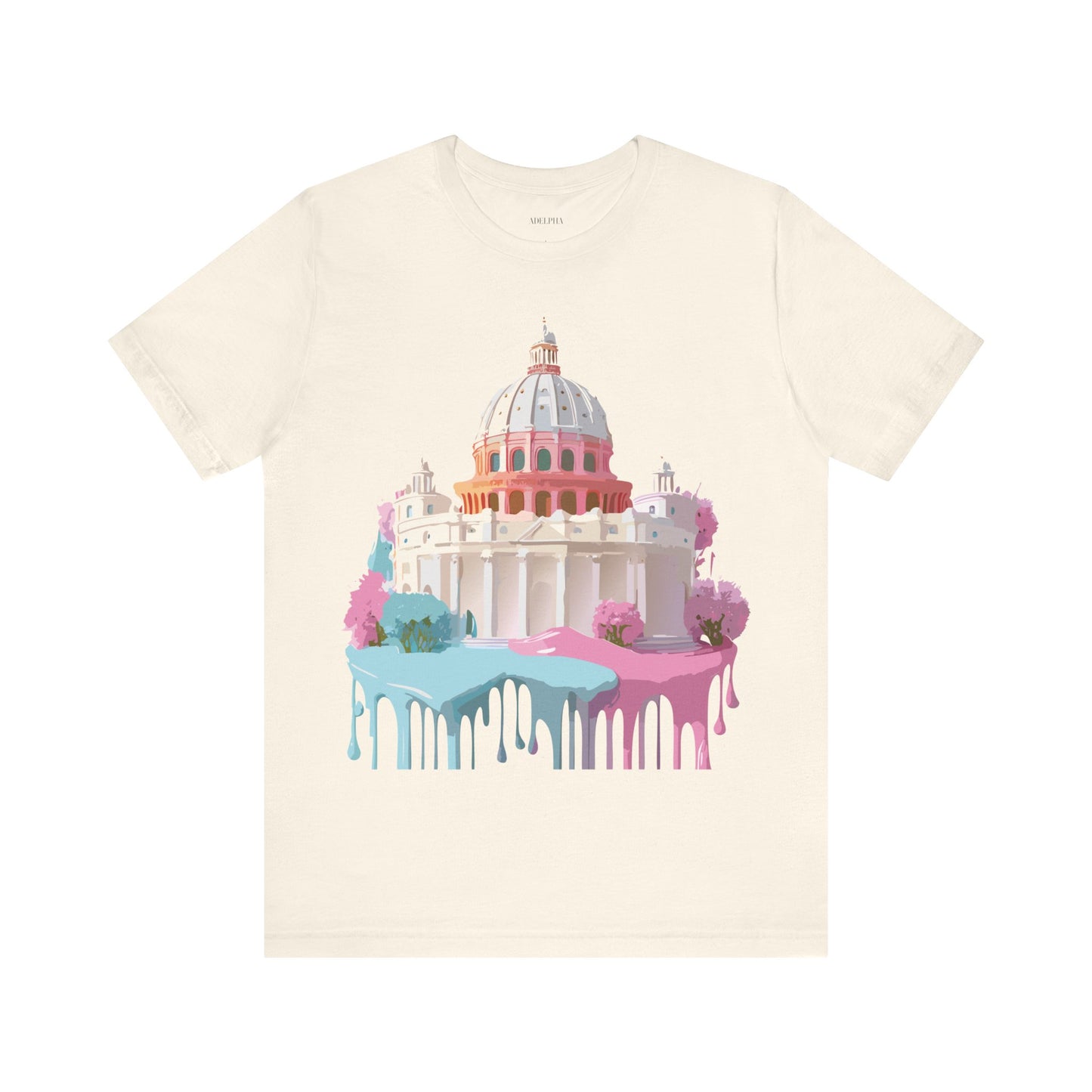 Natural Cotton Tee Shirt - Beautiful Places Collection - Rome