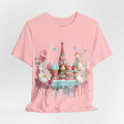 Natural Cotton Tee Shirt - Beautiful Places Collection - Moscow Printify