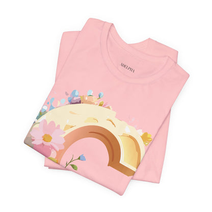 Natural Cotton Tee Shirt - Letters Collection - C Printify